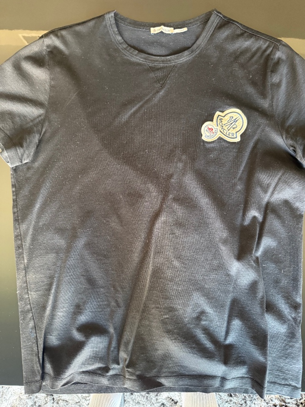 Moncler Double Logo Patch Cotton T-Shirt